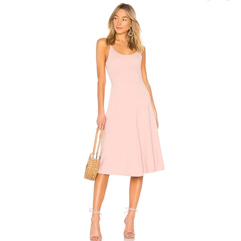 Privacy Please x Revolve Pink MIDI dress